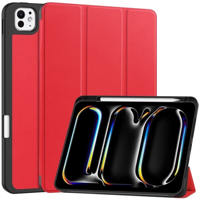 Til iPad Pro 11 (2024) Etui Tre-fold Stativ Tablet Cover med Pen Holder