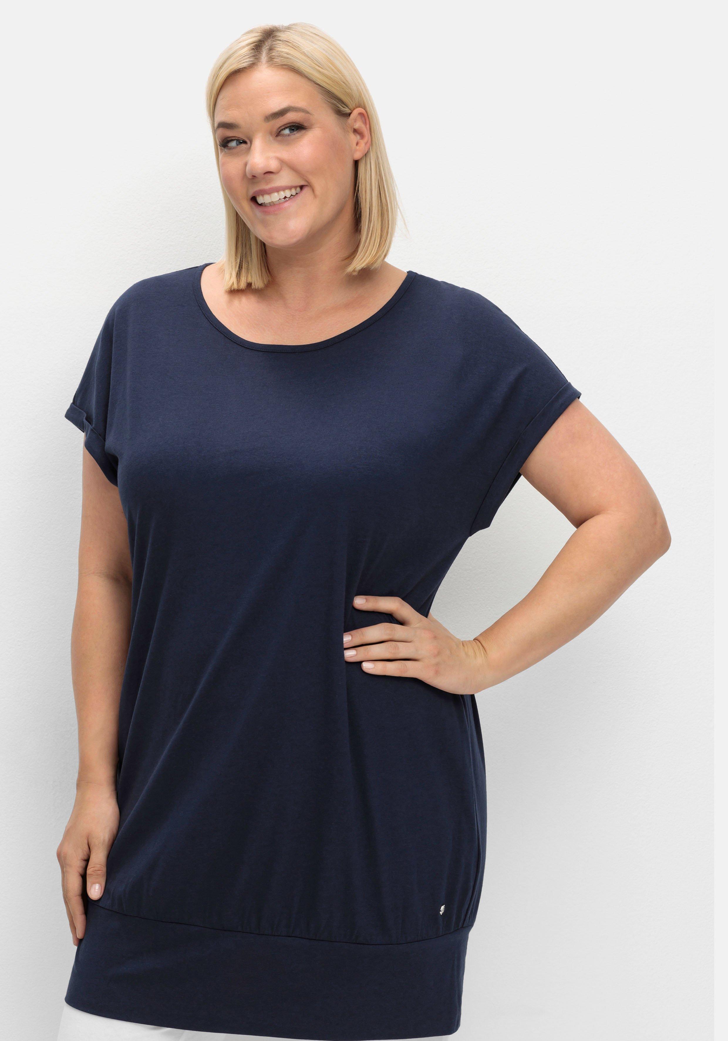 Oversize-Shirt mit breitem Saumbündchen