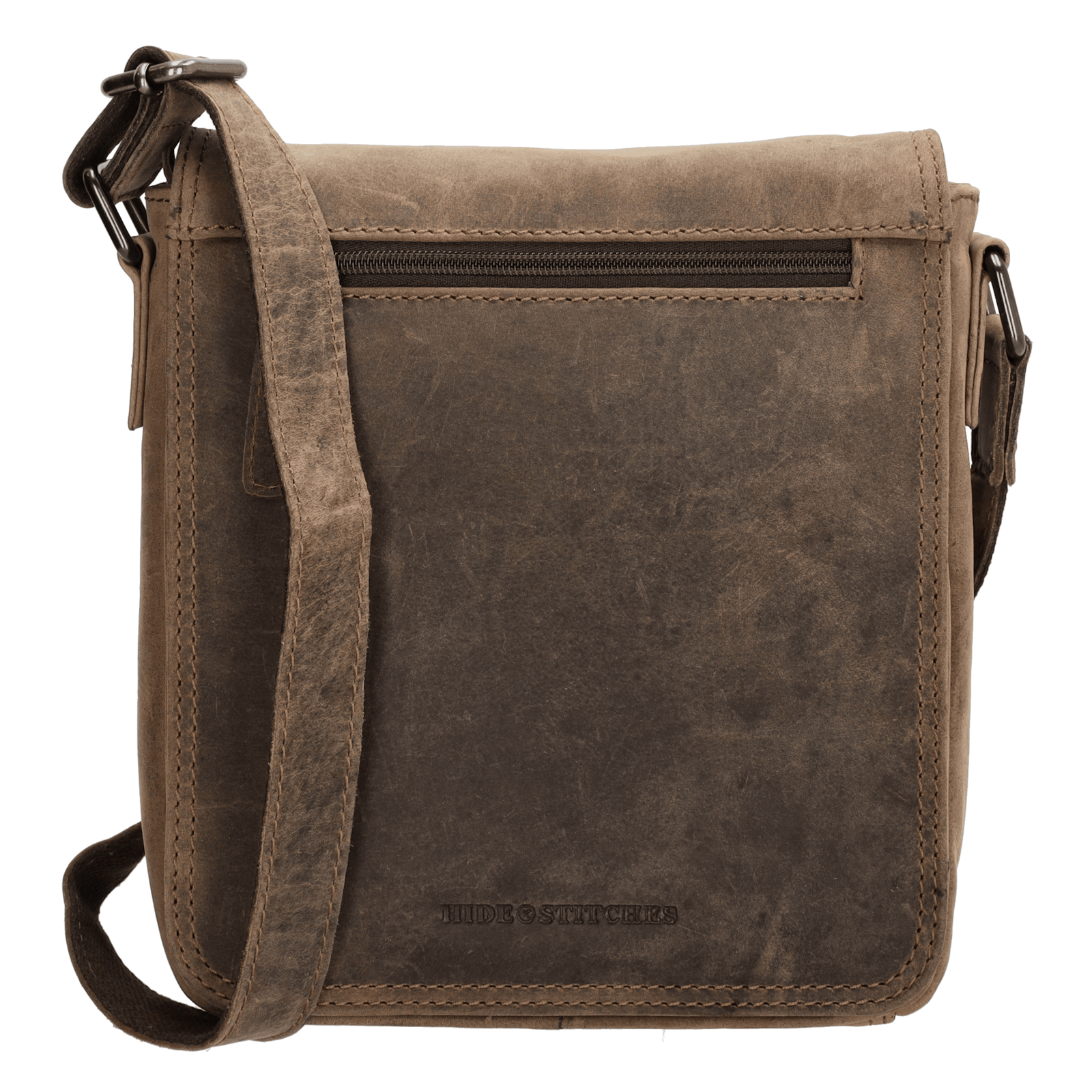 Hide & Stitches Idaho Messenger Bag Donkerbruin