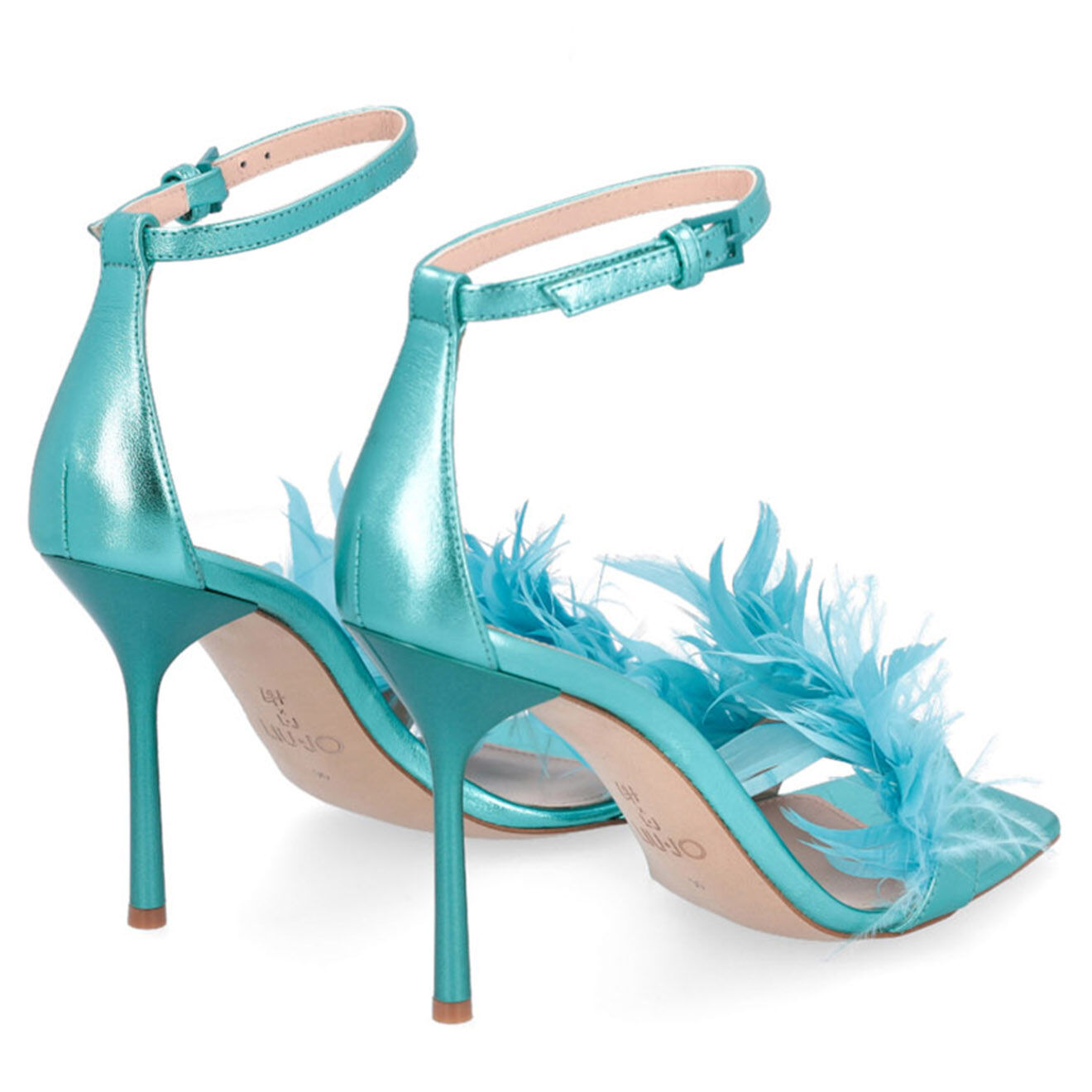 Leonie Hanne x Liu-Jo Sandales en Cuir Luna Leonie Hanne X Liu Jo bleues - Talon 10 cm