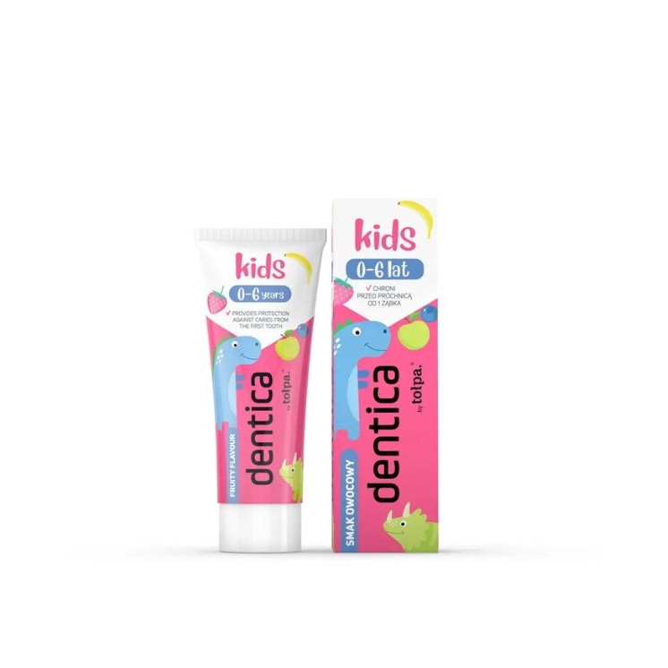 Tołpa Dentica Kids Tandpasta voor kinderen 0-6 jaar fruit 50 ml
