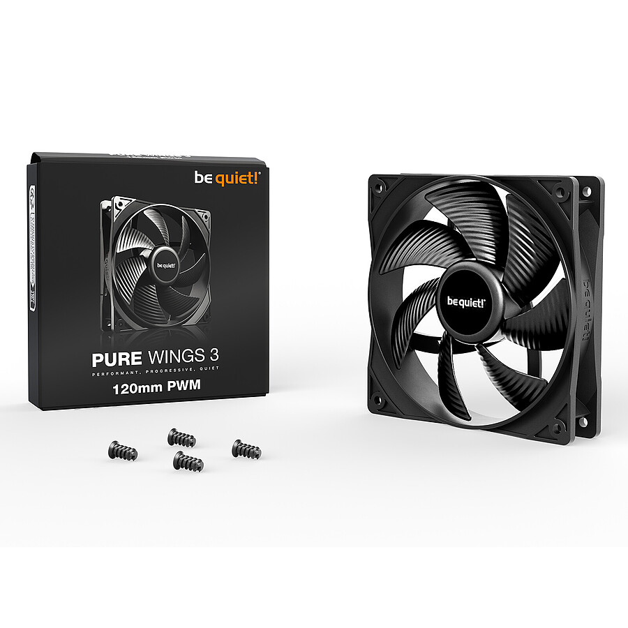 be quiet! Pure Wings 3 120 mm PWM - Noir