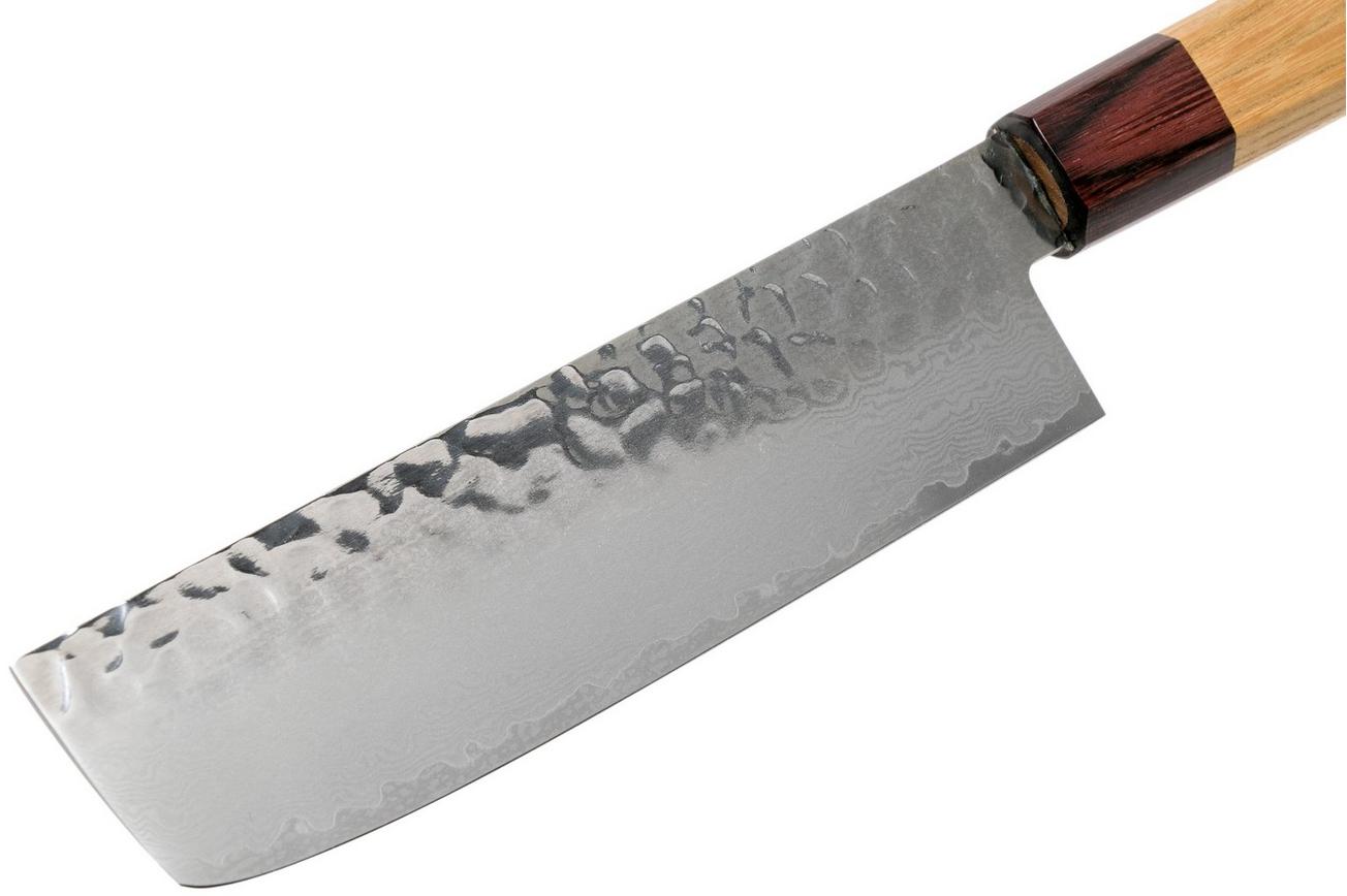 Sakai Takayuki nakiri 33-Layer Damascus Hammered WA 16 cm