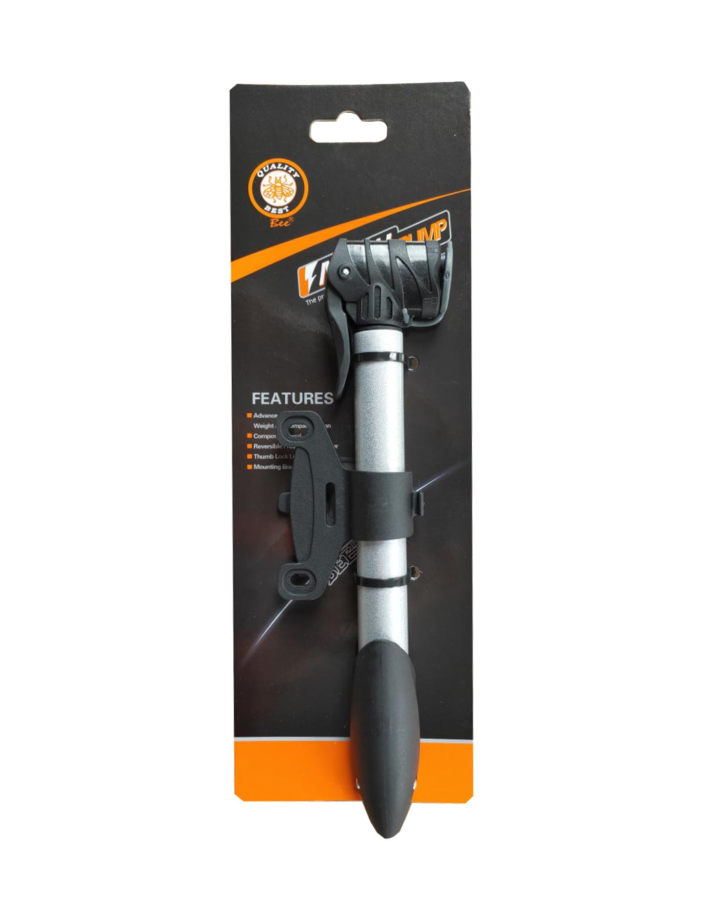 Velopumpe mini silbern