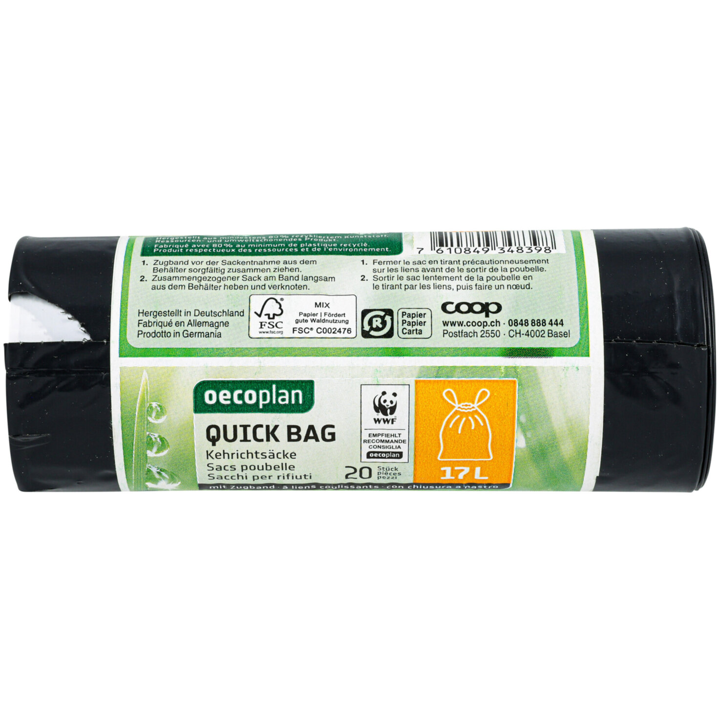 Oecoplan Quick Bag Abfallsack 17L 20 Stück