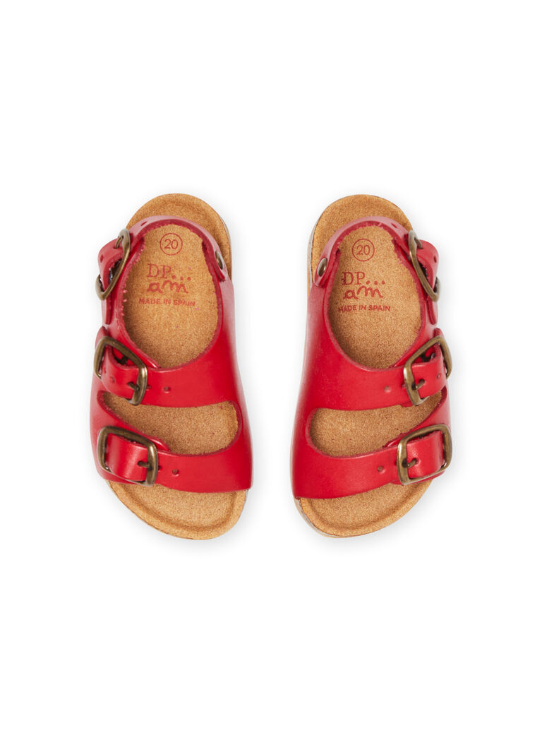 Sandales rouges bébé garçon
