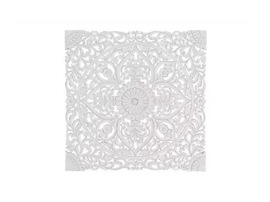 Tête De Lit Bois Blanc 120x4x120cm - Décoration d'Autrefois