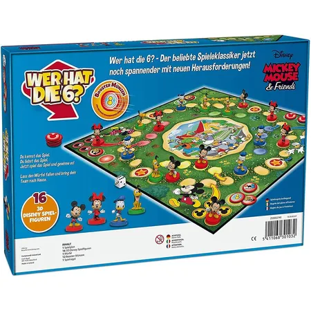 ASS Altenburger Mickey Mouse & Friends-Wer hat die 6 - mit 16 Stück 3D Disney Spielfiguren