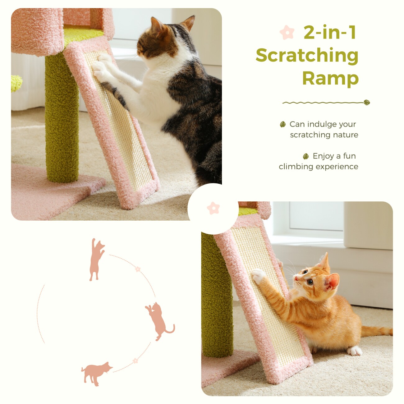 Pawz Road Kratzbaum Blume Sisal