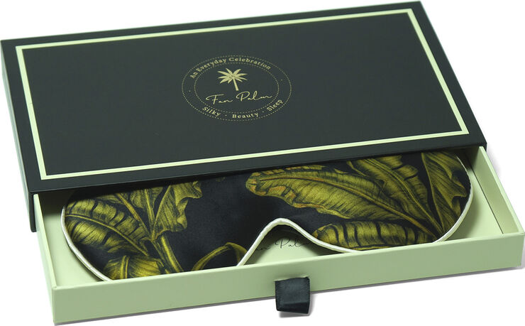Fan Palm Fan Palm sleeping mask print black Tropical black