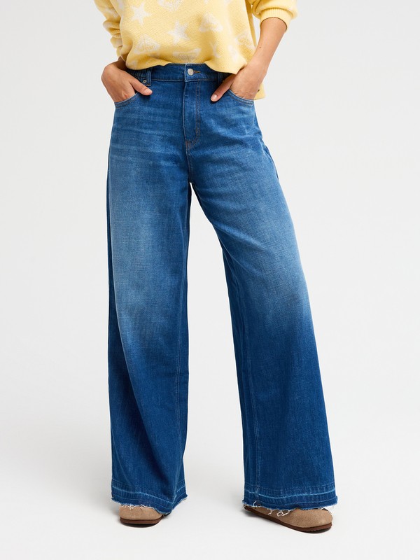 Coast Kiss Jean loose Bleu Femme