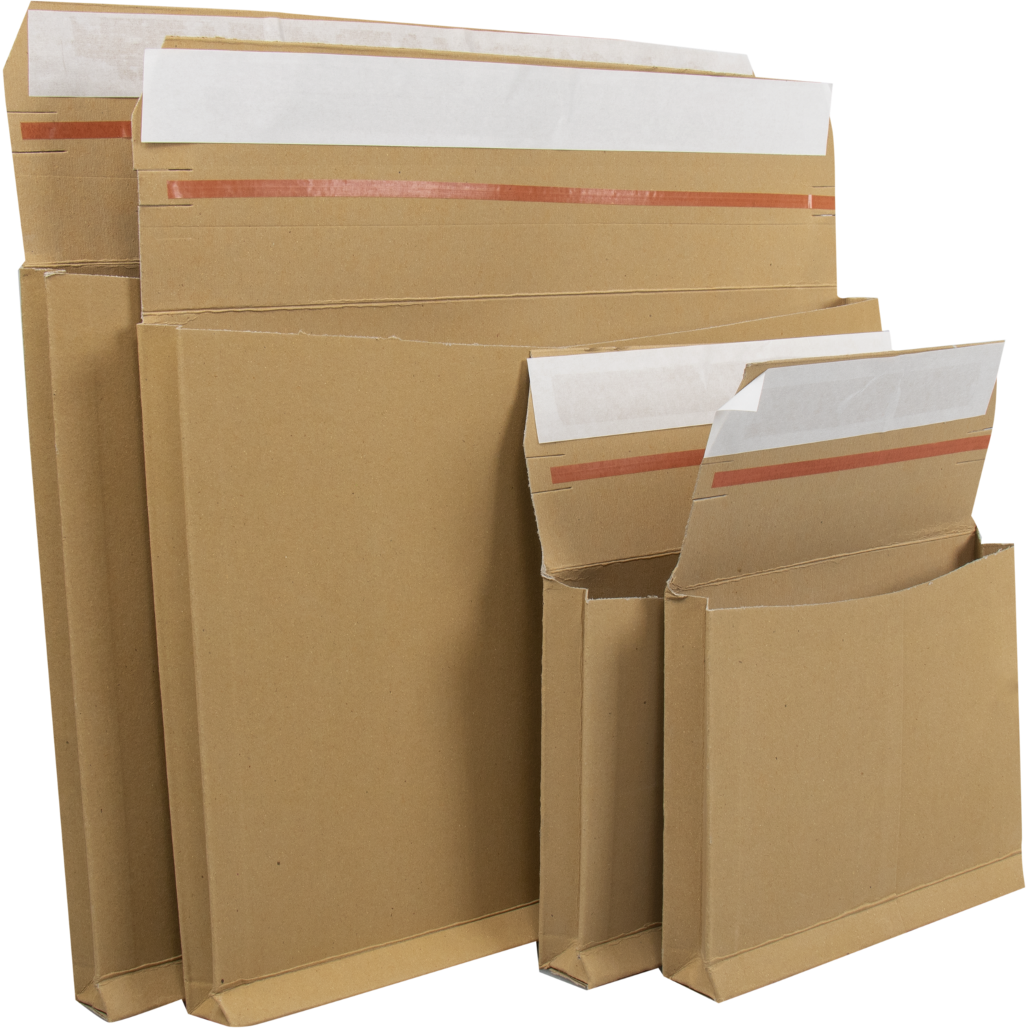 SendProof® Envelop, envelobox, 350x250mm, tearstrip, golfkarton, bruin