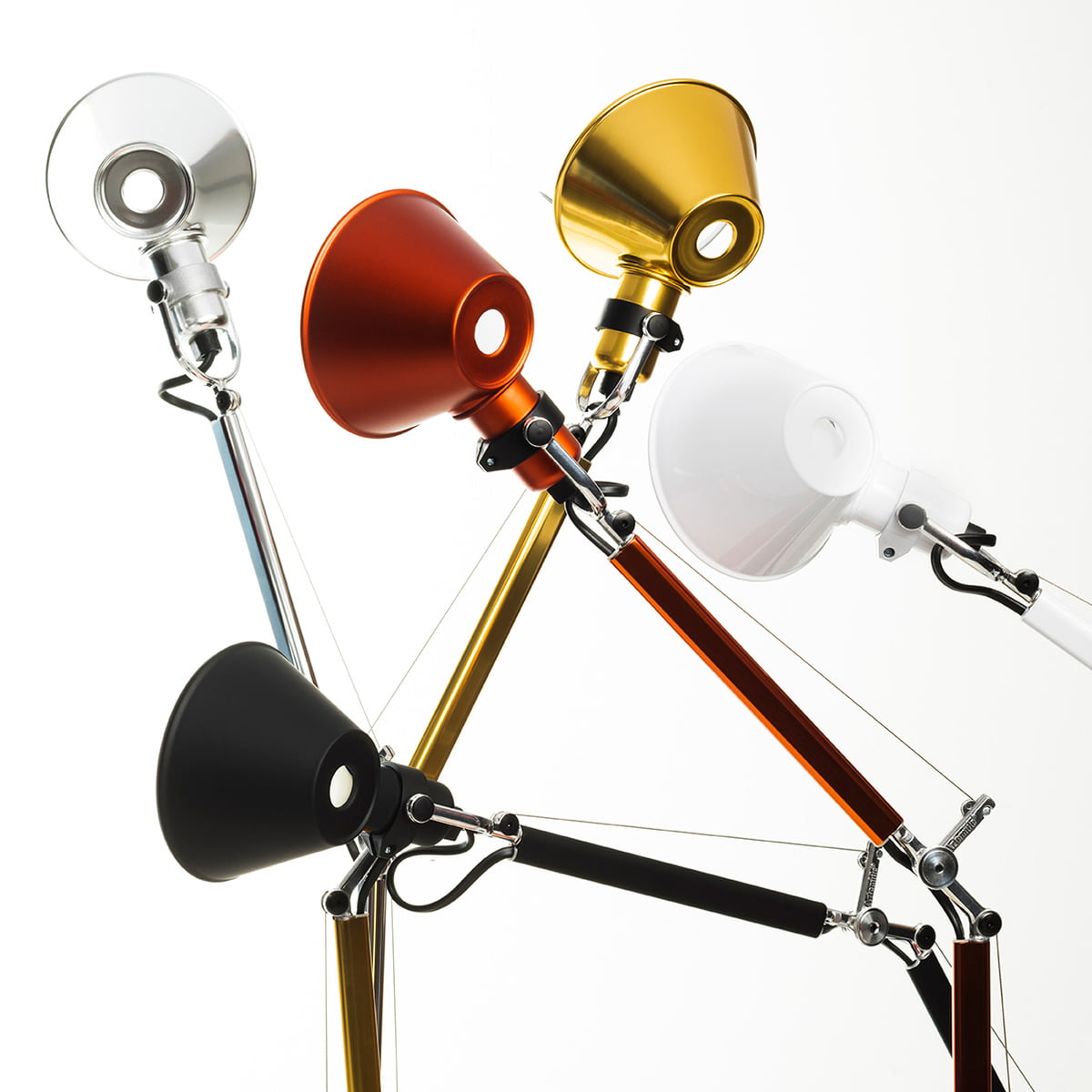 Tolomeo Micro bureaulamp retrofit blauw