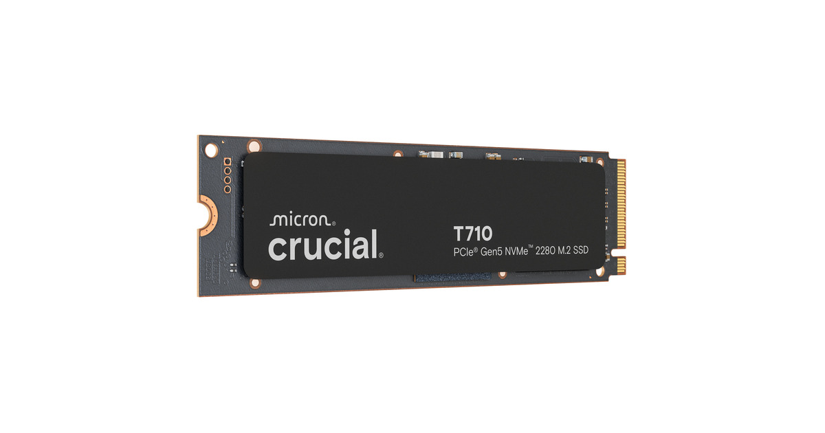 CrucialT710 1 TB SSD  (PCIe 5.0 x4, NVMe 2.0, M.2 2280)