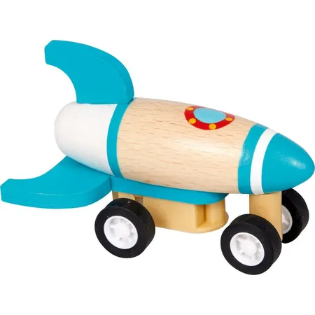 Die Spiegelburg Rakete mit Rückziehmotor - Bunte Geschenke, 1 Stück, 2-fach sortiert