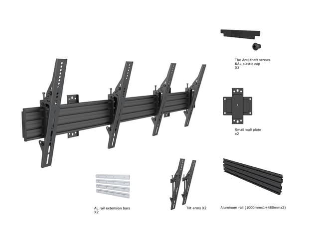 Multibrackets 4061 skærmbeslag til skiltning 165,1 cm (65
