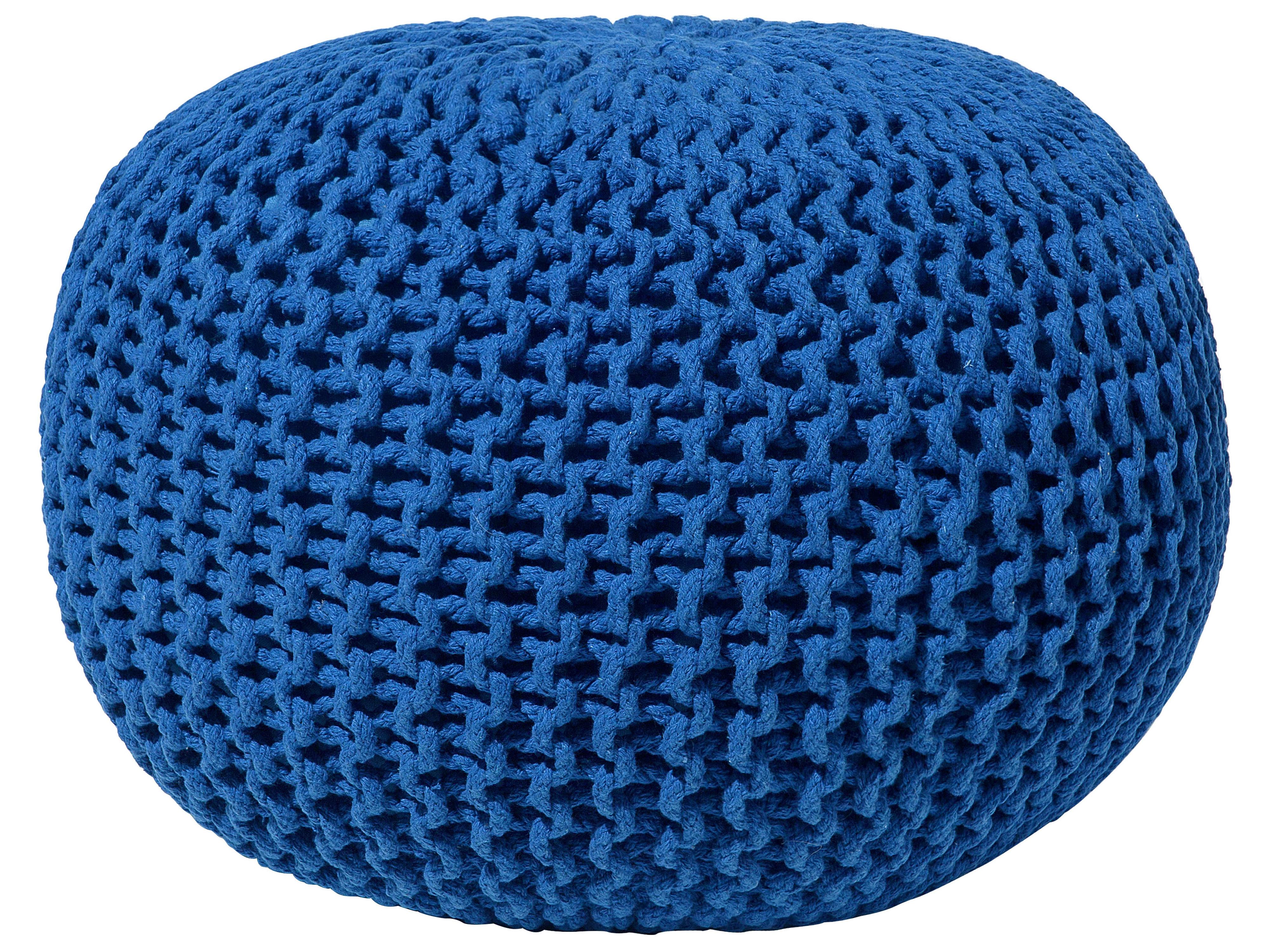 Poef CONRAD Katoen Marineblauw