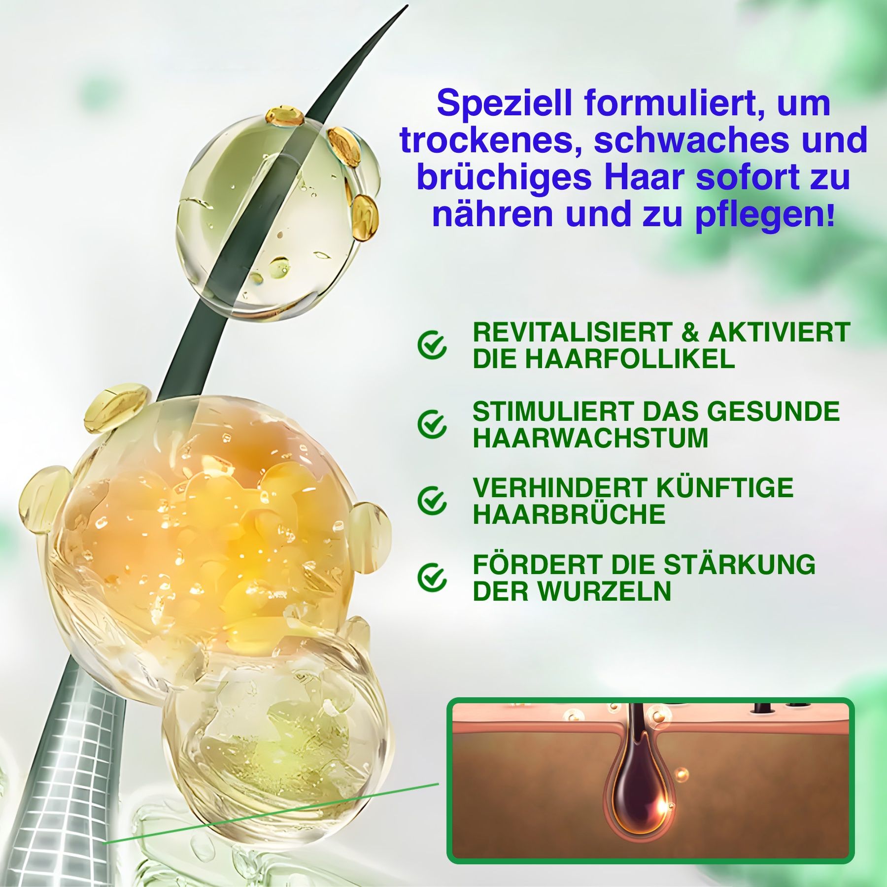 ALIVER 3-in-1 Rizinusöl Amlaöl Schwarzkümmelöl Haarshampoo