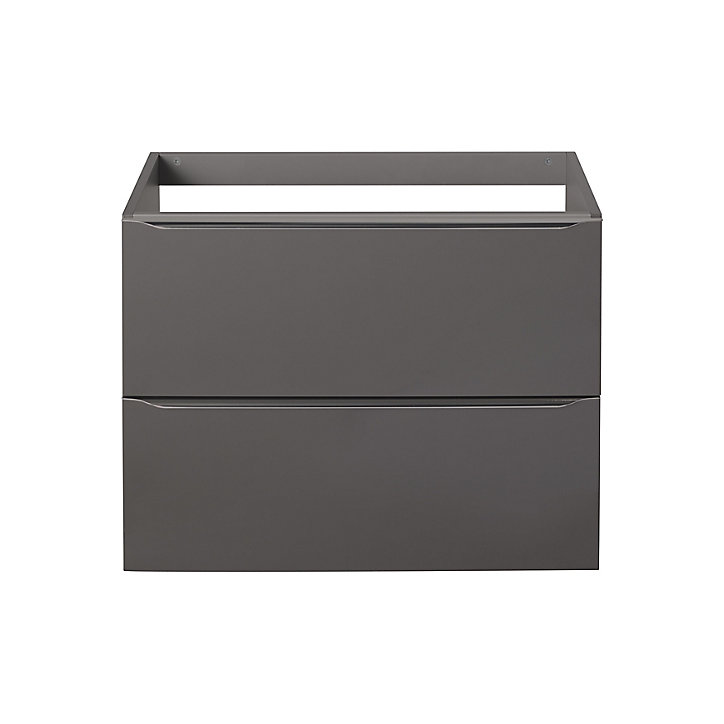 Meuble sous vasque à suspendre GoodHome Imandra gris taupé 80 cm