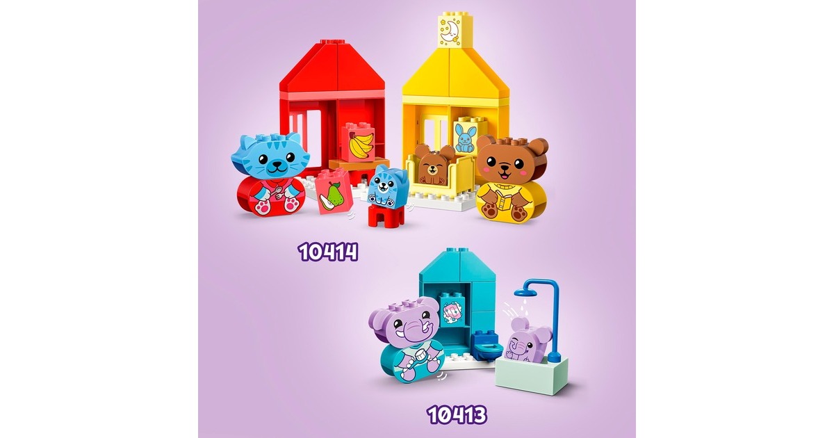 LEGODUPLO - Dagelijkse gewoontes - Eten en slapen Constructiespeelgoed  (10414)