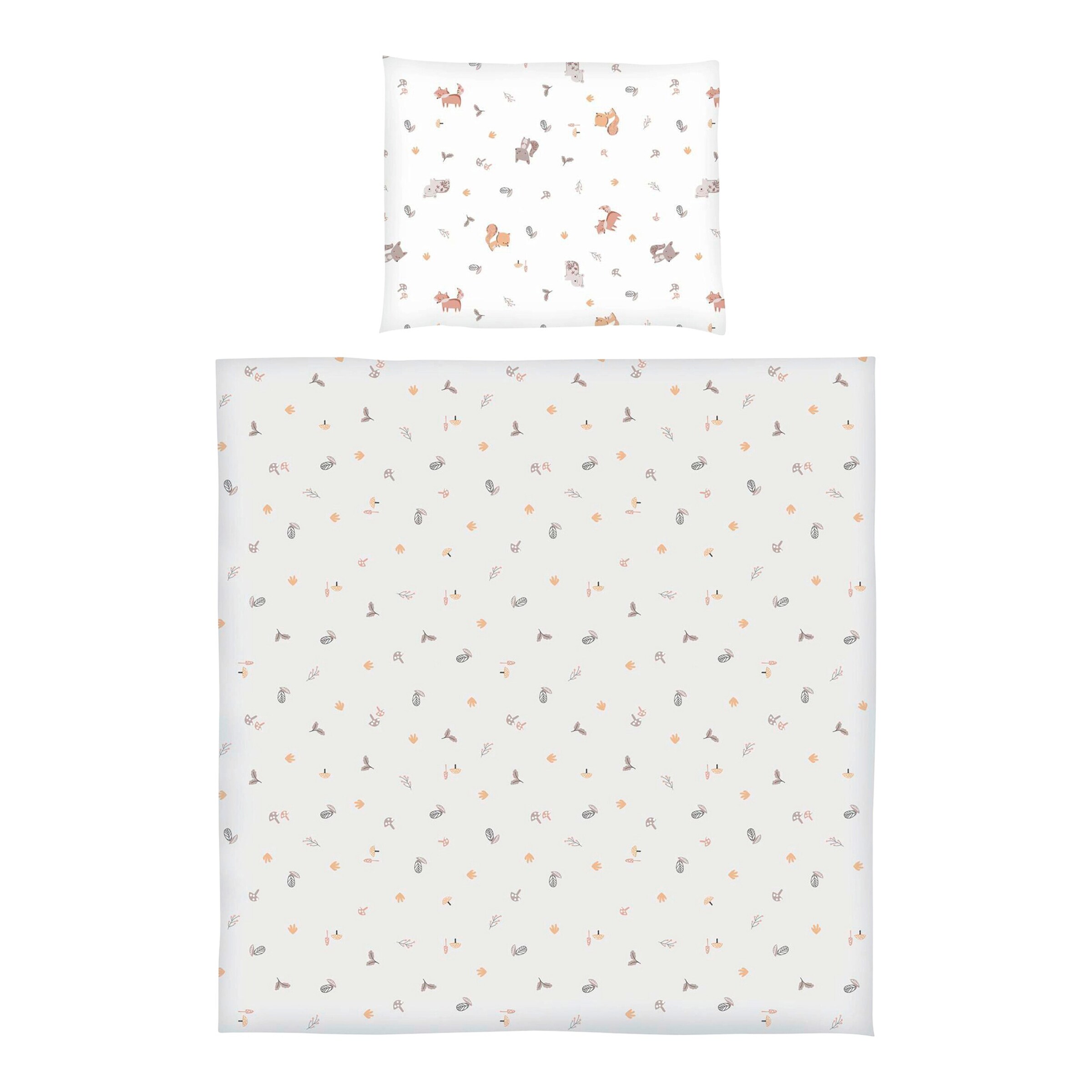 BORNINO HOME Bettwäsche Waldfreunde 35x40 / 80x80 cm
