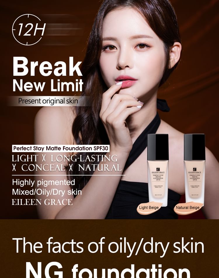 EILEEN GRACE - Perfect Stay Matte Foundation SPF 30