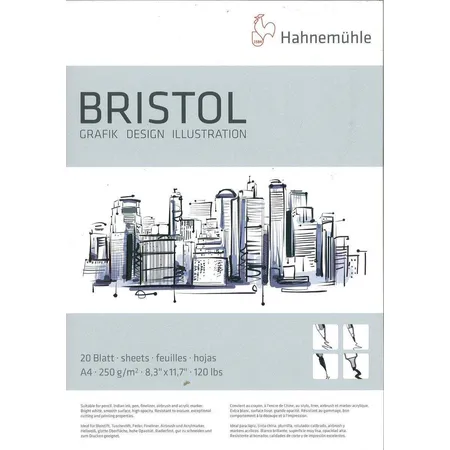 Hahnemühle Bristolblock 250g A4 20 Blatt