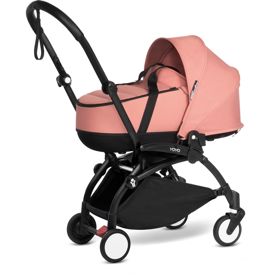 BABYZEN Kinderwagen YOYO2 0+ Black mit Liegewanne Ginger