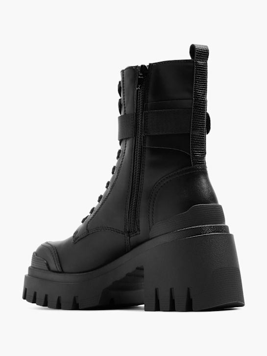 Catwalk Schnür-Stiefelette Schwarz