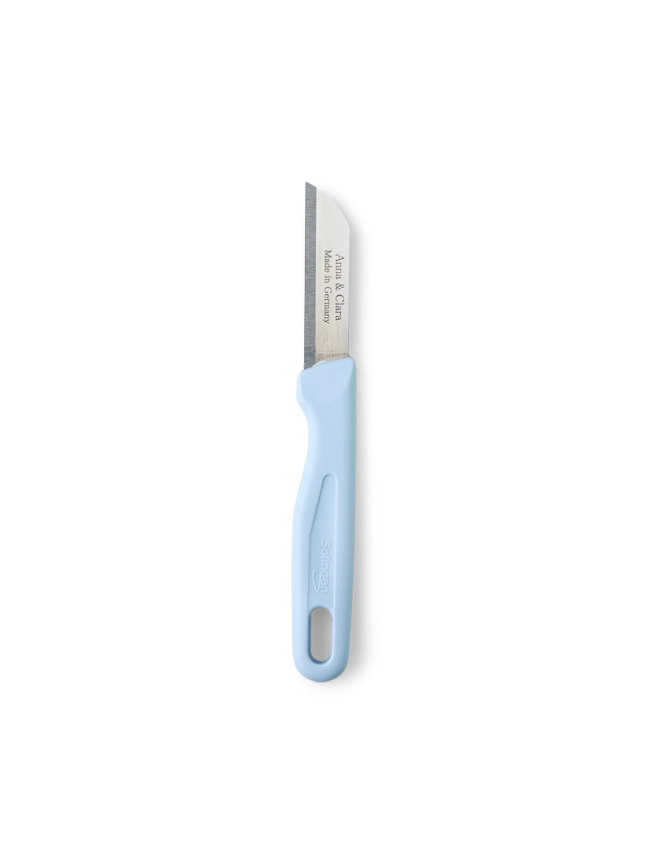 Urtekniv | Plastik/rustfrit stål. 16 x 2 cm. | Misty Blue