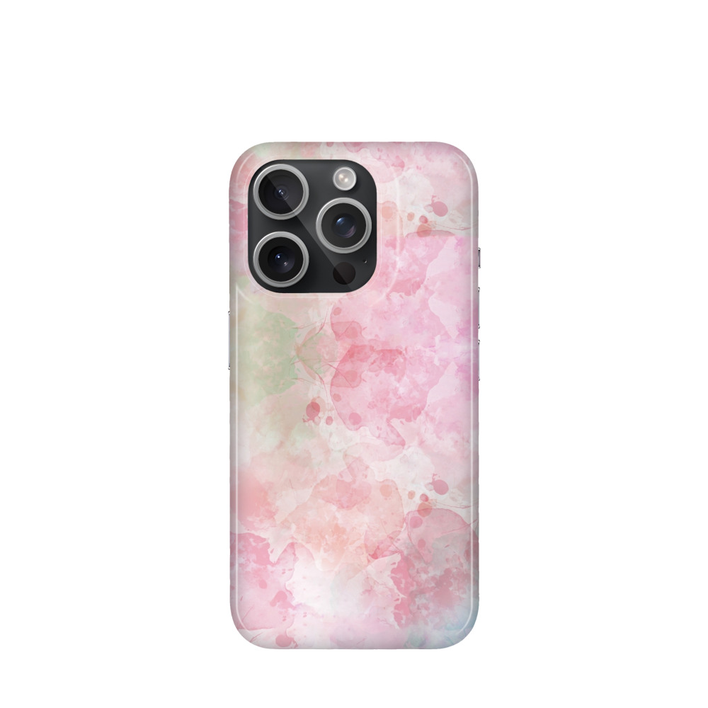 iPhone 15 Pro Kunststoff Hülle Pastellhauch - Rosa