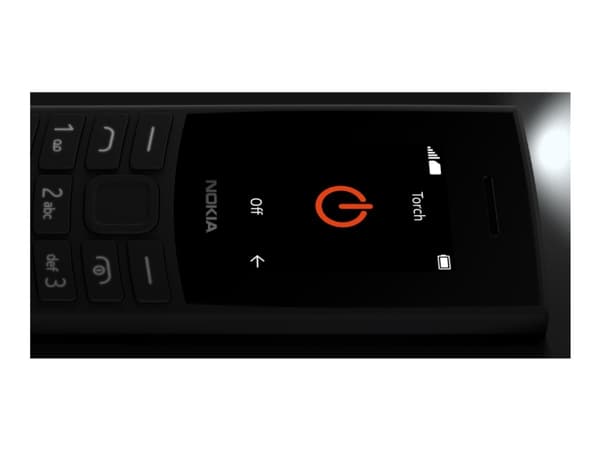 Nokia 105 4G 2nd Edition - 4G funksjonstelefon - dobbelt-SIM - RAM 128 MB / Internminne 48 MB - microSD slot - koksgrå