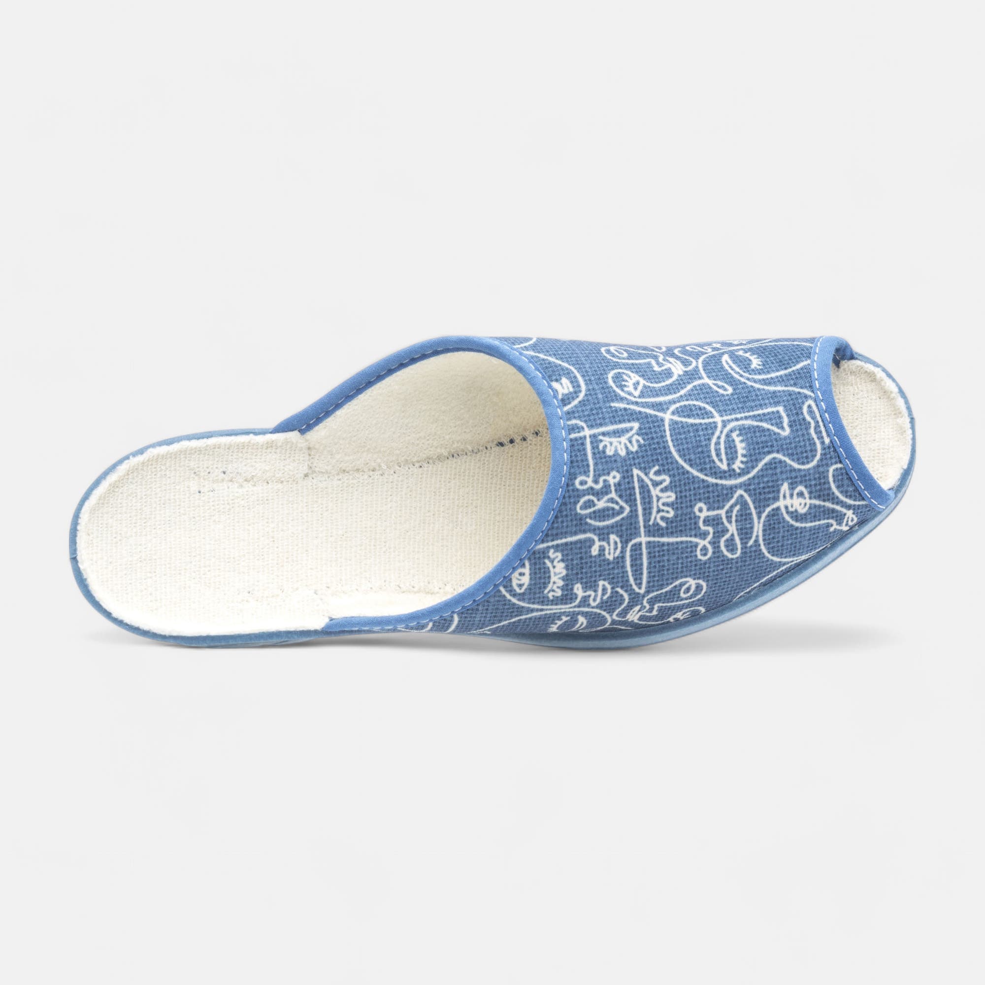 Pantoufles sabots Femme bleu