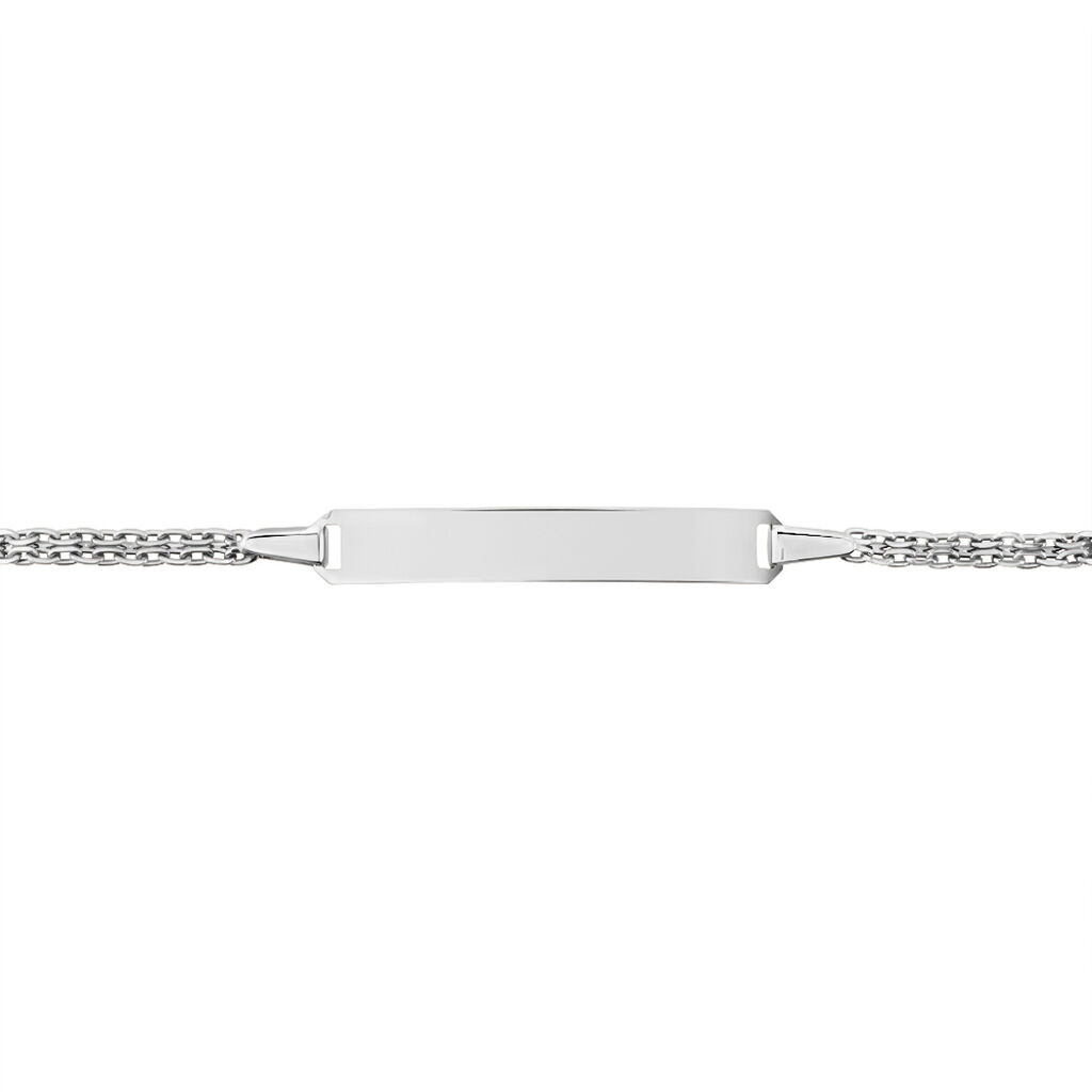 Bracelet Identité Fatimetou Or Blanc