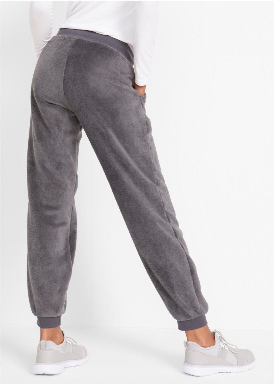 Pantalon de jogging en polaire avec bordures