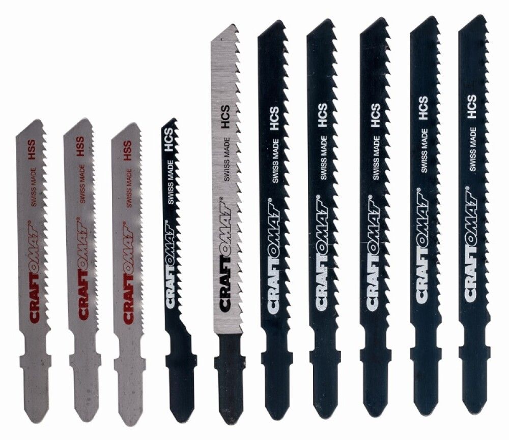 STIKKSAGBLAD SETT CRAFTOMAT TRE&METALL 10STK