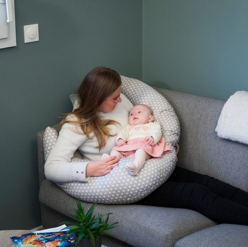 Coussin de maternité et d'allaitement - Gris - THERMOBABY