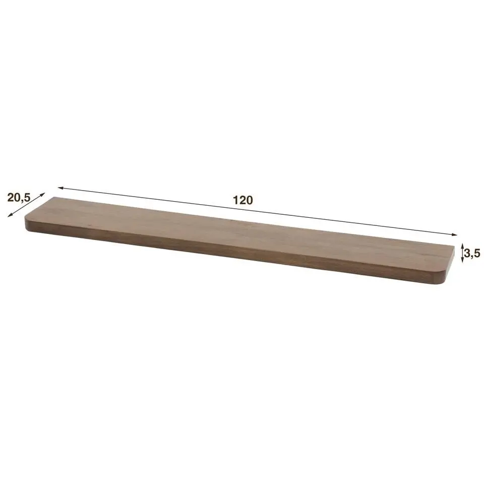 Fraaai - Marino wandplank - 120 cm - acaciahout - bruin