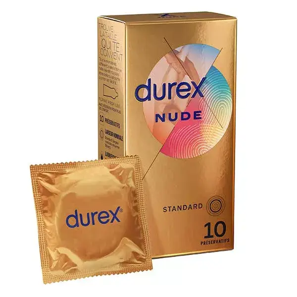 Camisinhas Durex Nude - 10 Camisinhas Extrafinas com Sensação de Pele com Pele