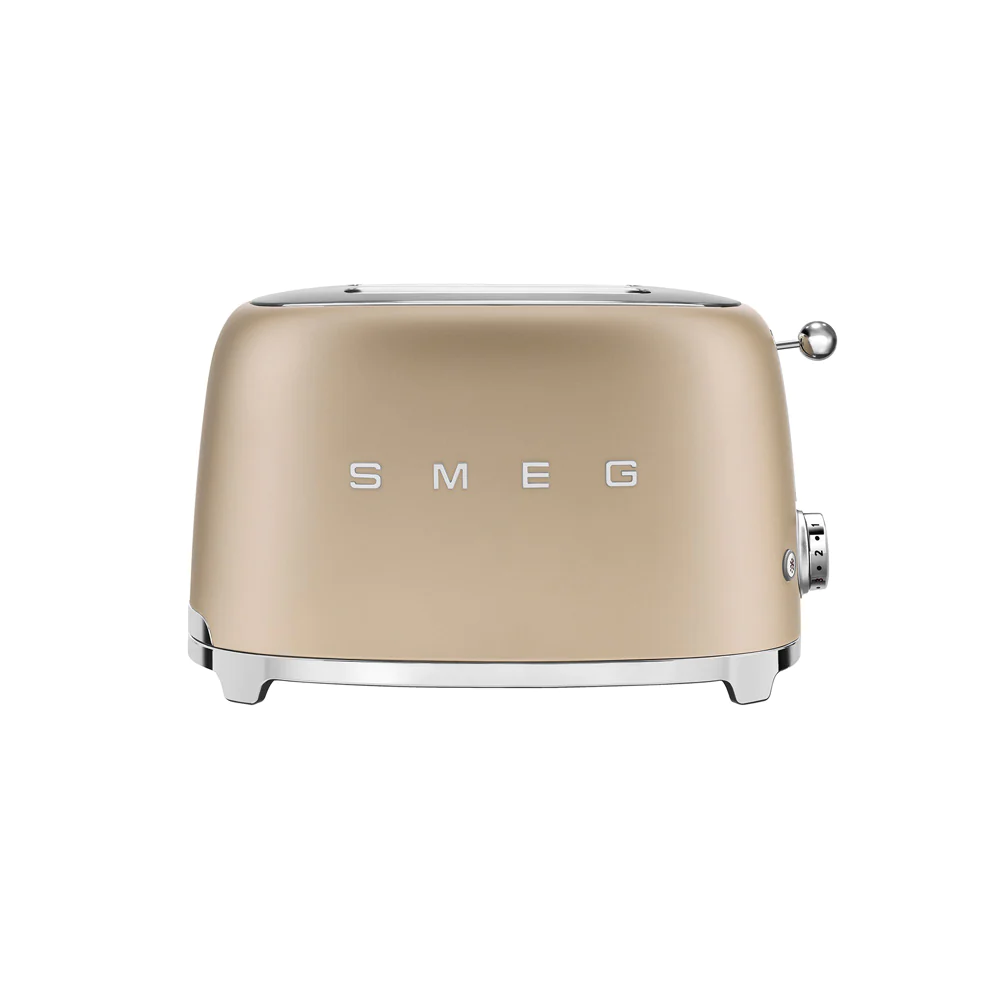 Toaster 2 tranches années 50 or mat Smeg