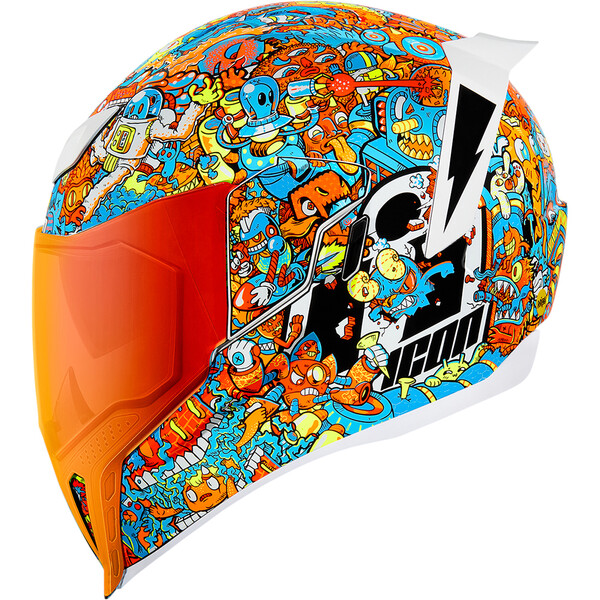 Icon - Casque Airflite Mips Redoodle™ Bleu / Orange