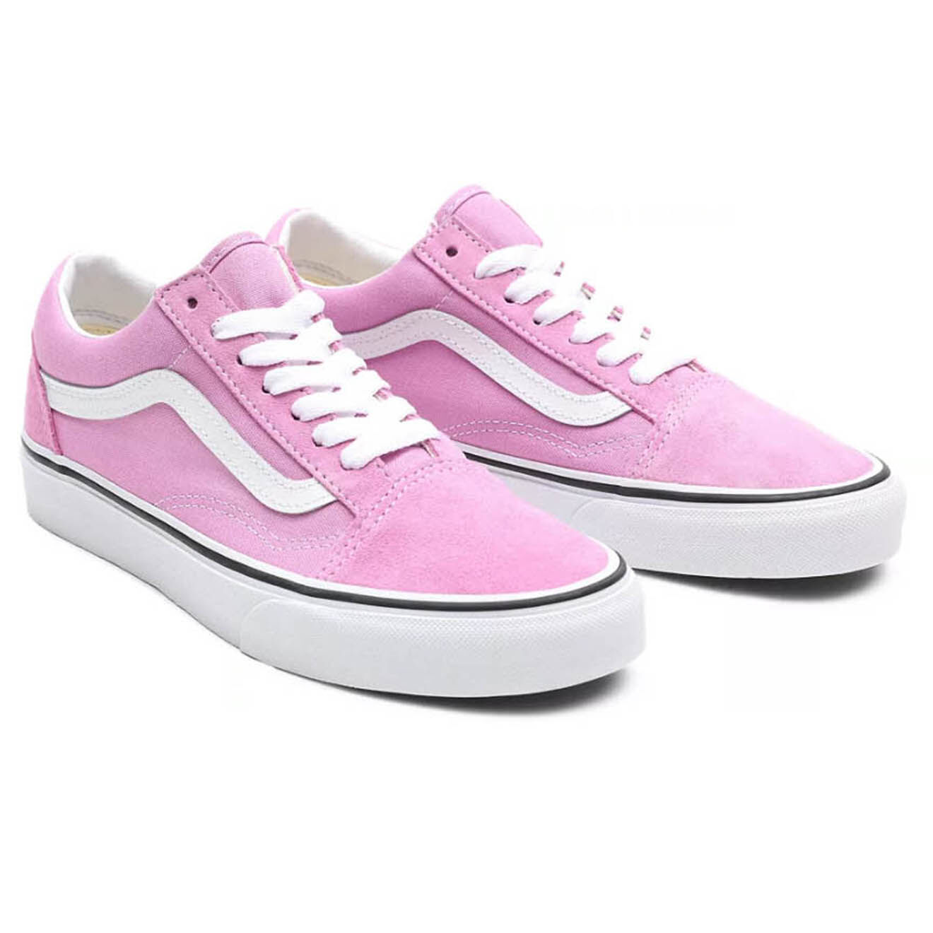 Vans Sneakers en Toile & Velours de Cuir Old Skool orchidée