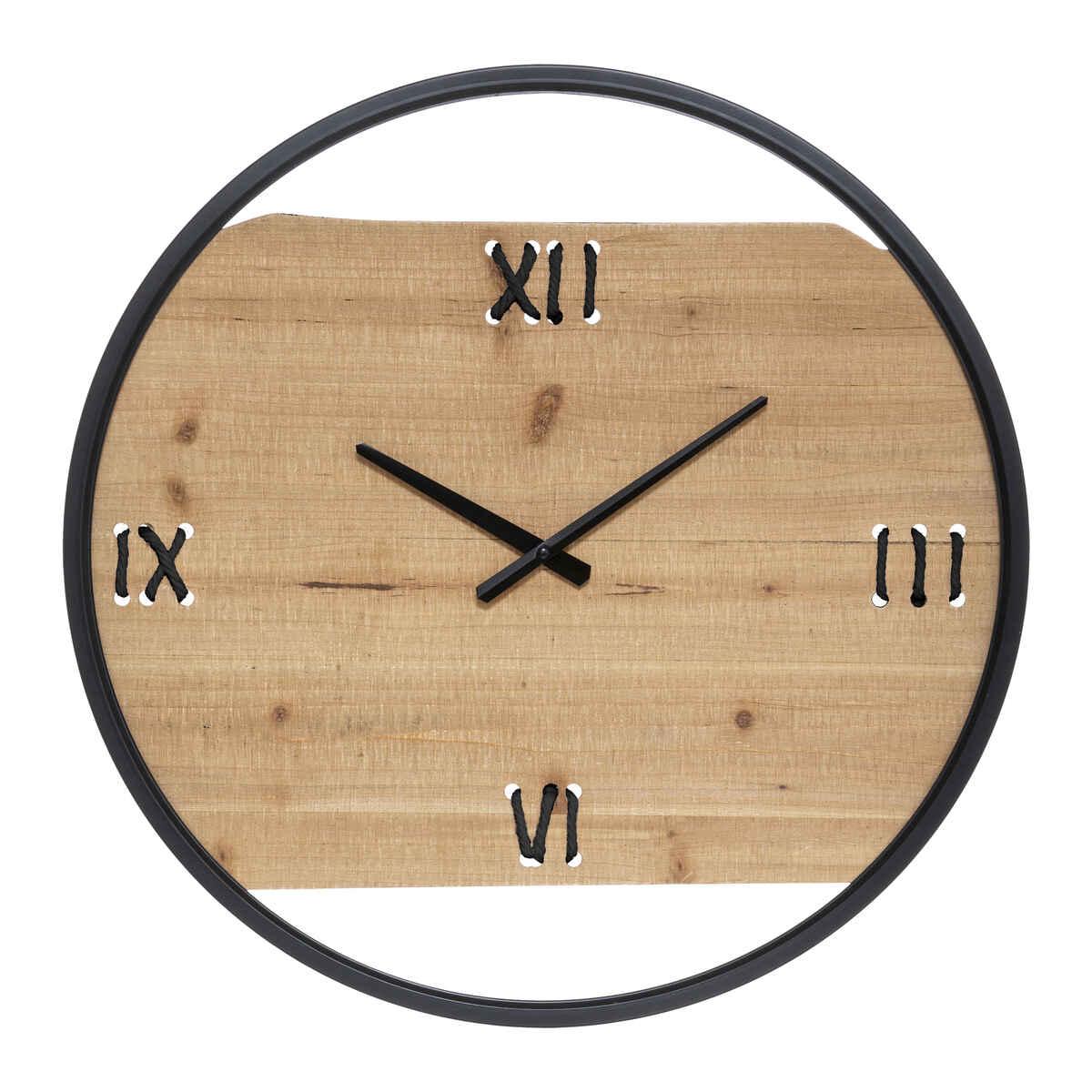 HORLOGE METAL BOIS WILD D.58CM