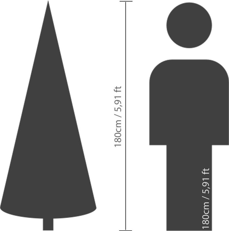 Everlands - Grandis Fir Snowy - Kunstkerstboom - Groen - Ø132xH180 cm