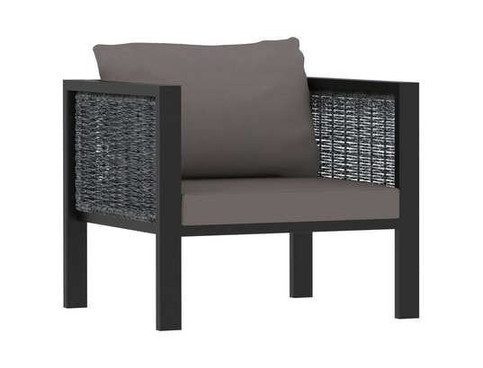 LES TENDANCES - Salon extérieur Salon de jardin-gris-7 places-72x68x64-250945