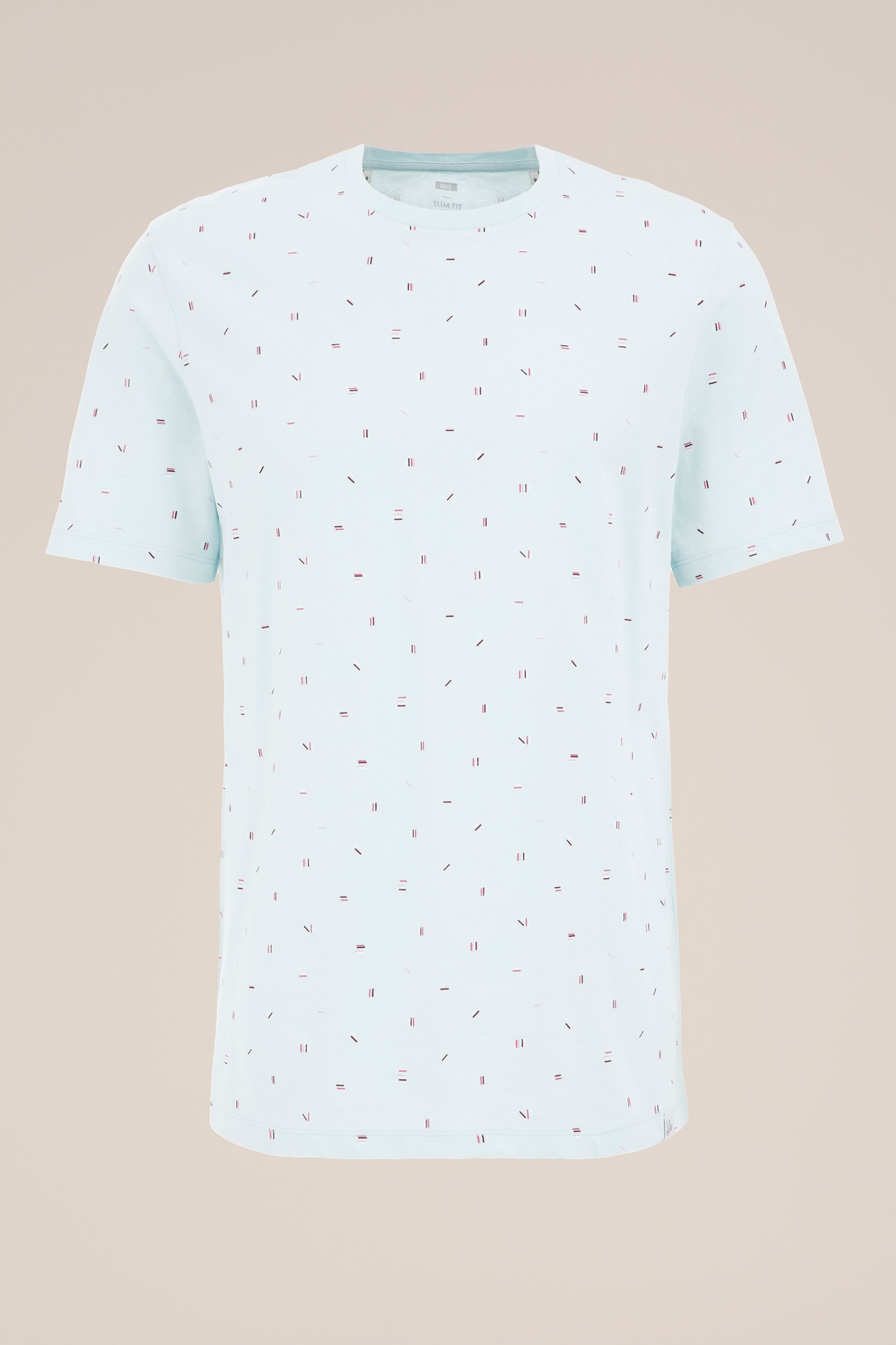 T-shirt met dessin WE Fashion Lichtblauw