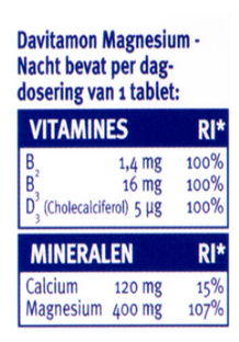 Davitamon Magnesium Voor De Nacht Tabletten 30TB