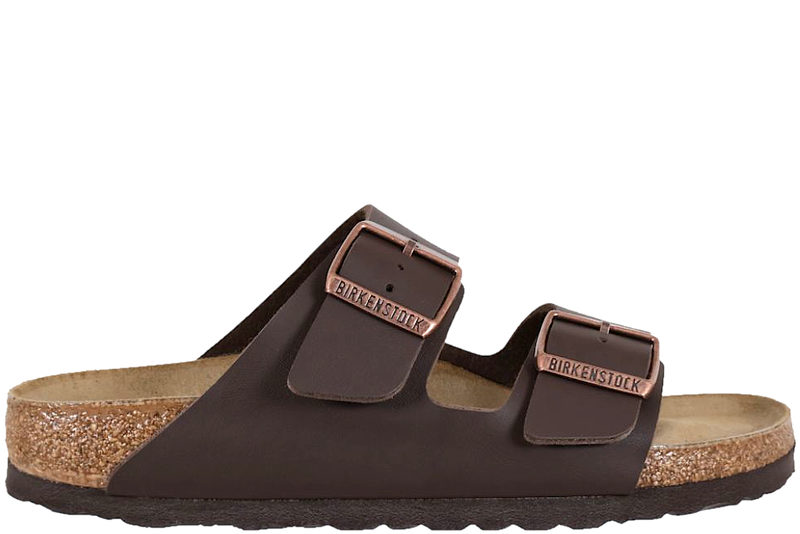 BIRKENSTOCK ARIZONA BS SLENTERS I MØRKEBRUNT BIRKO-FLOR