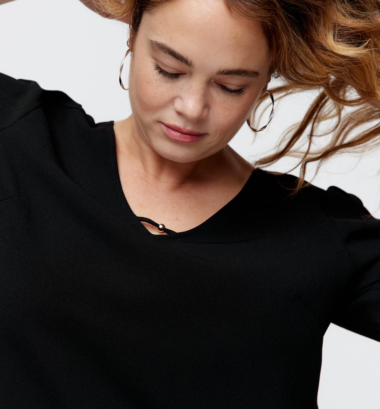 Robe courte évasée Femme - Noir