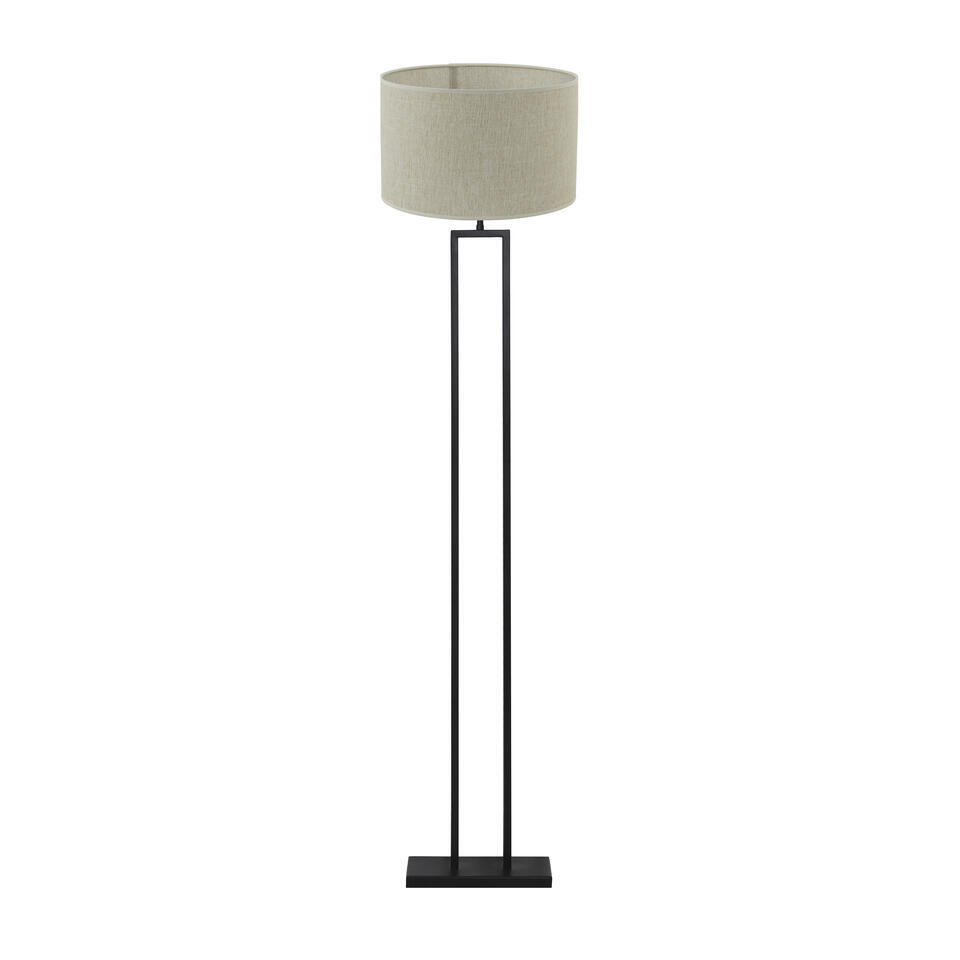 Vloerlamp Shiva/Breska - Zwart/Parel Wit - Ø40x170cm
